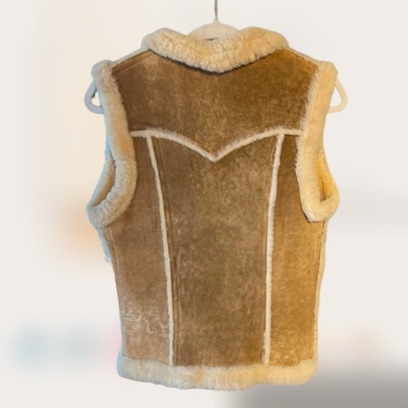 Authentic Brown Rabbit Fur Vest (Size S) - Picture 2 of 7